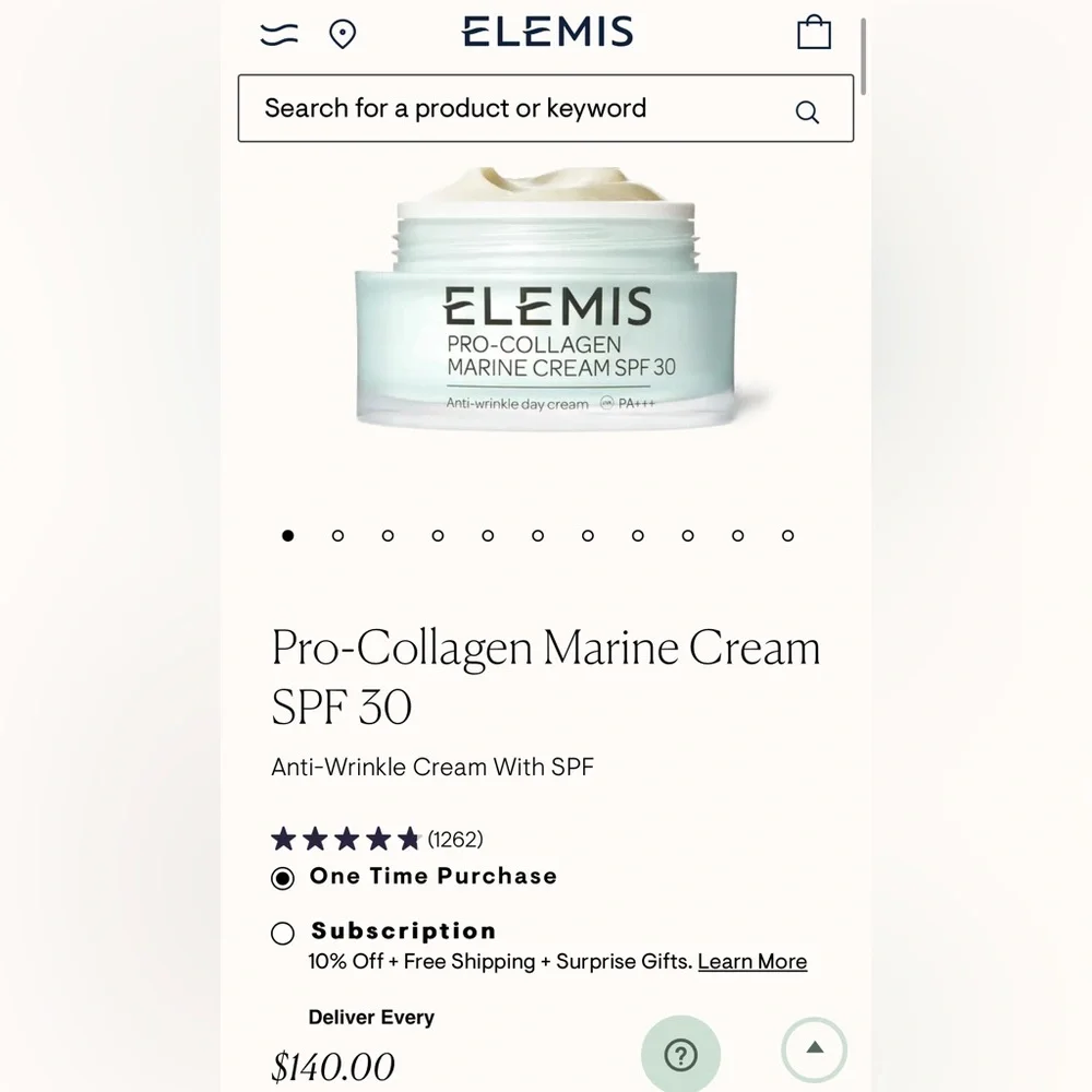 NIB Elemis Pro-Collagen Marine Cream SPF 30 50ml - Picture 3 of 3